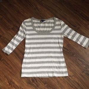 French connection 3/4 sleeve tee - sz M